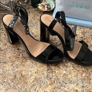 ANTONIO MELANI Black Patent Heels